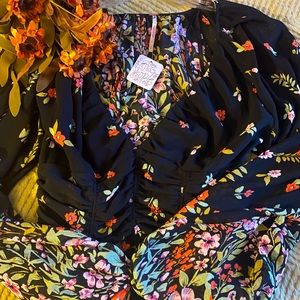 Free People Floral Blouse